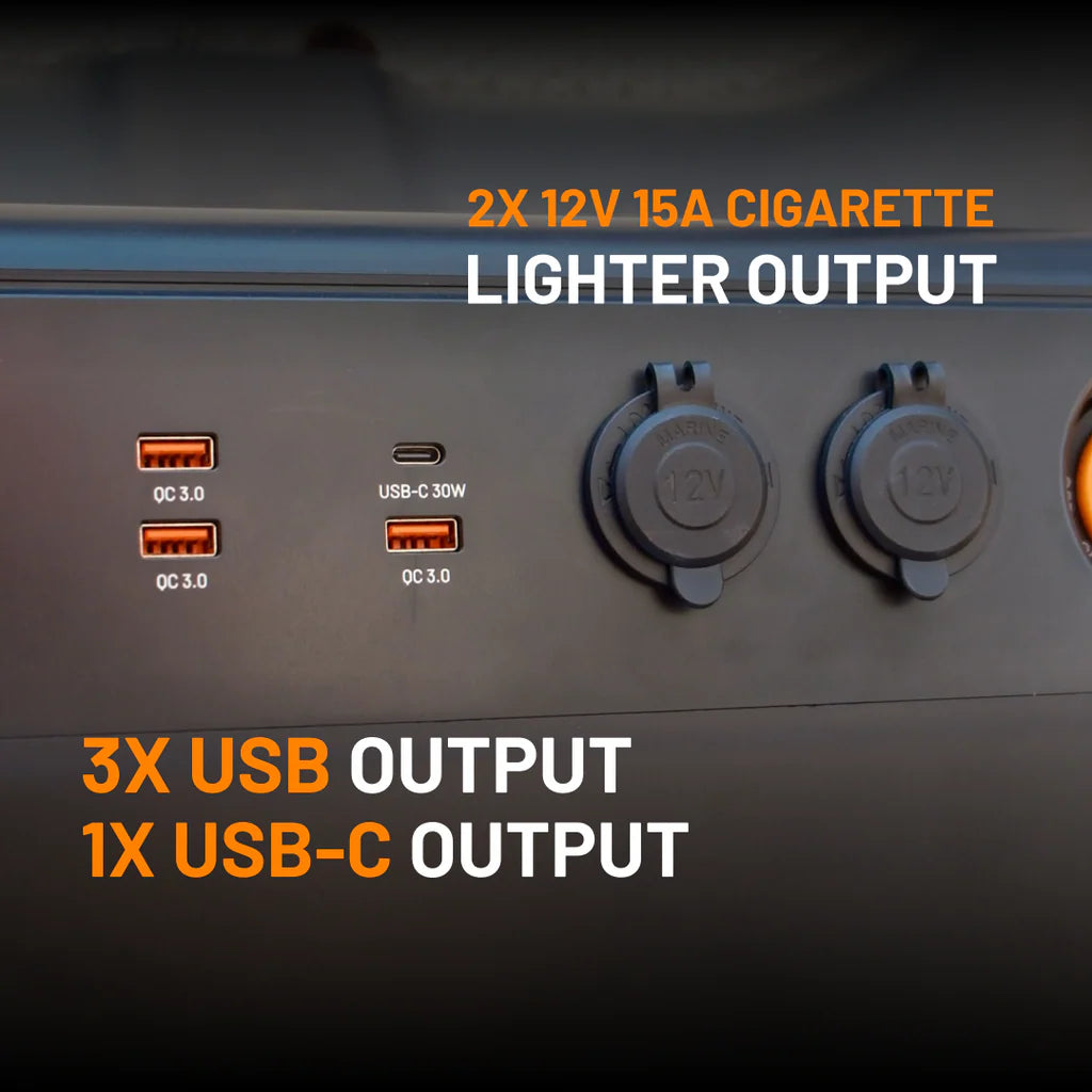 Premium GoFurther Dual Battery System With iTECHDCDC40 Battery Charger and iTECH120X PRO Lithium Battery with Bluetooth