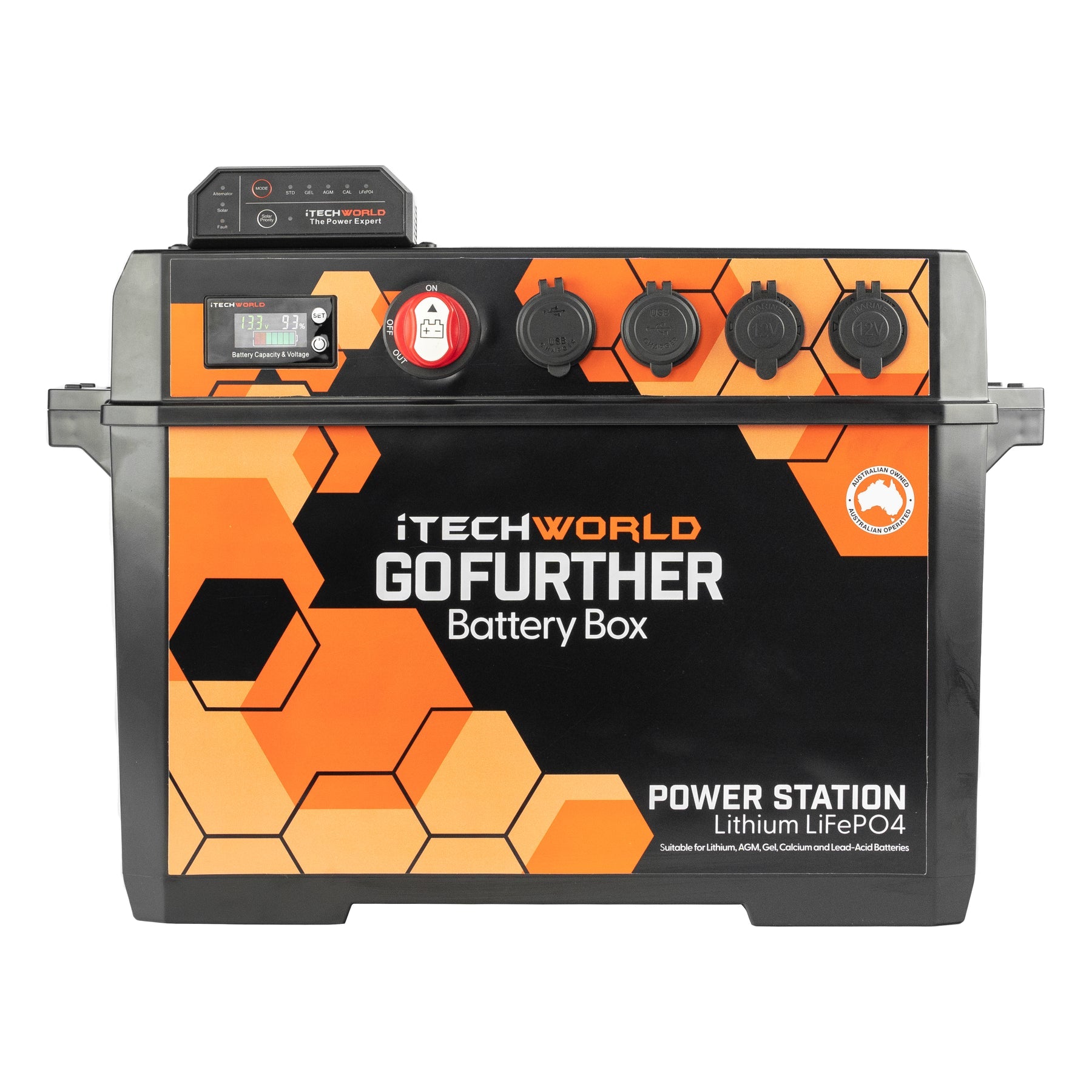 GoFurther Battery Box Power Station – Pre-Wired 12V System with 25A DCDC Charger
