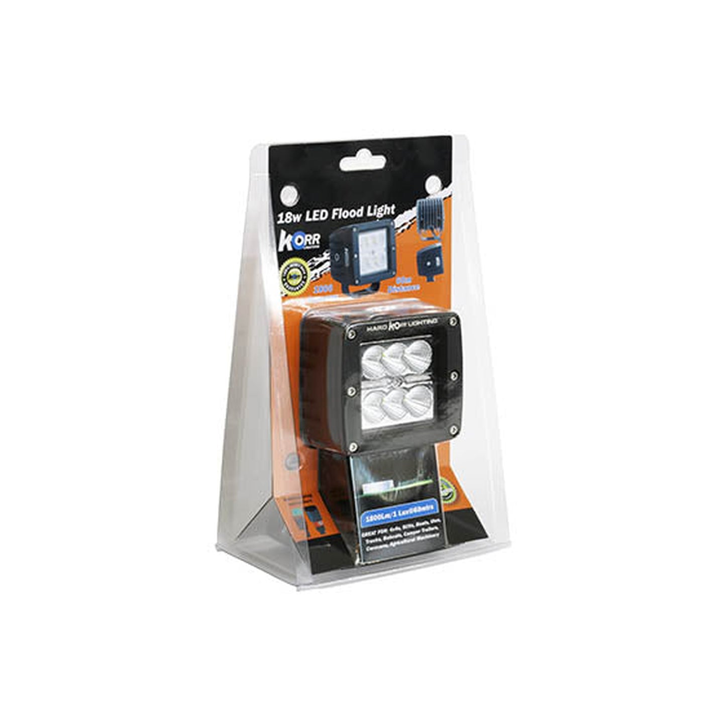 Hard Korr 18W 6 LED Flood Light Double Row