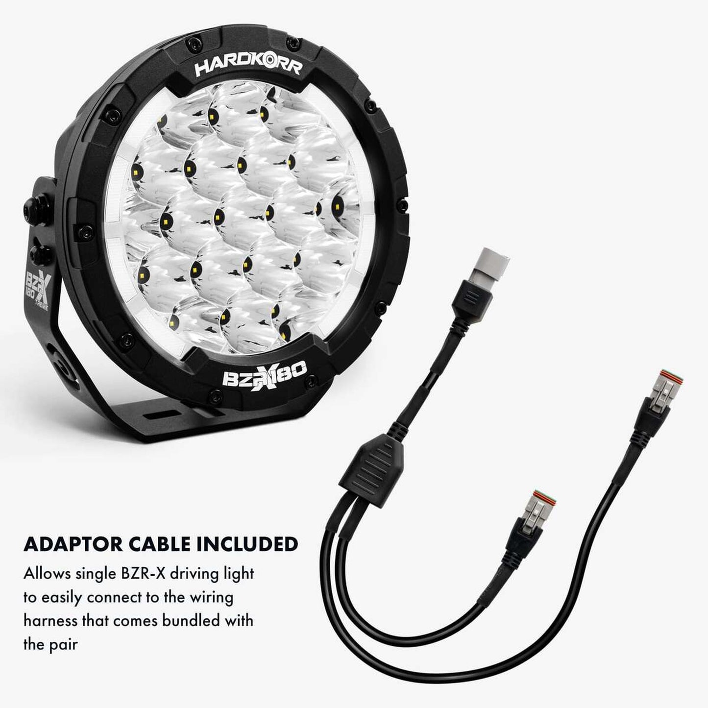 Hard Korr BZRX Series 7'' Round Driving Light - Single
