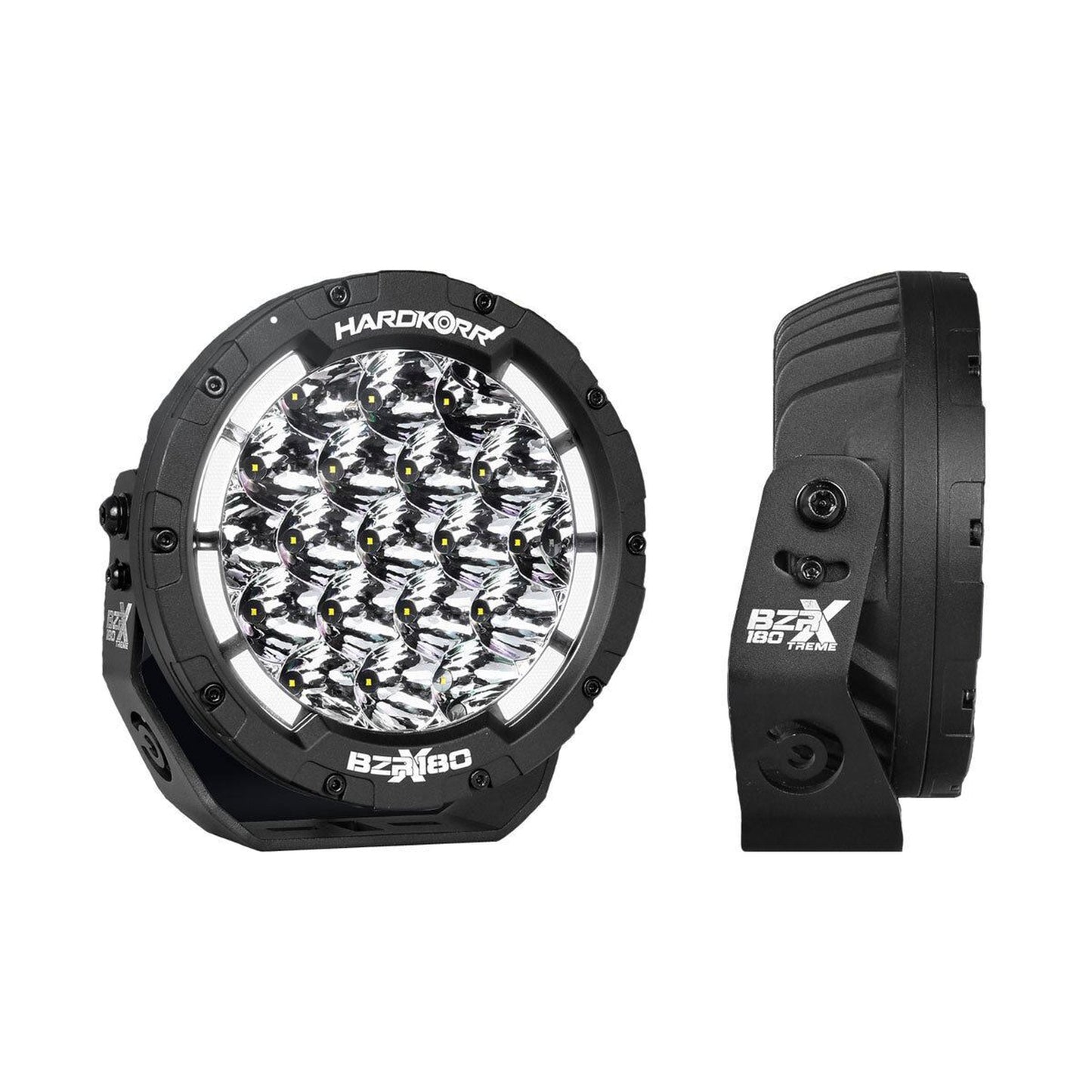 Hard Korr BZR-X Series 7″ LED Driving Lights (Pair W/Harness)