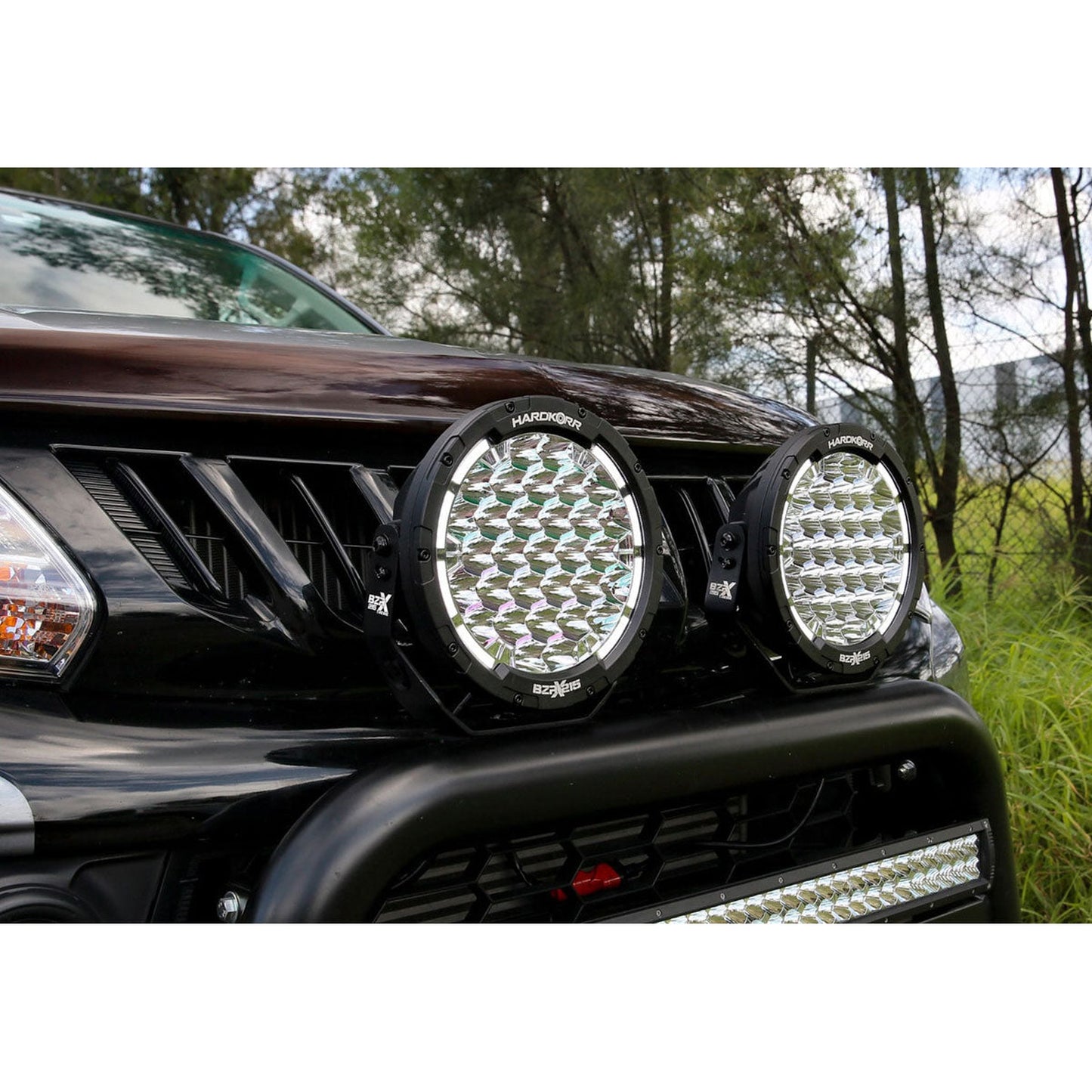 Hard Korr BZR-X Series 9″ LED Driving Lights (Pair W/Harness)