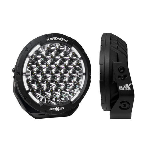 Hard Korr BZR-X 9″ Combo Beam LED Driving Lights – Pair, 1 Lux @ 1460m