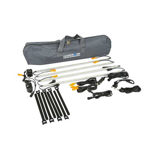 Hard Korr Lifestyle 4-Bar Orange & White LED Camp Light Kit