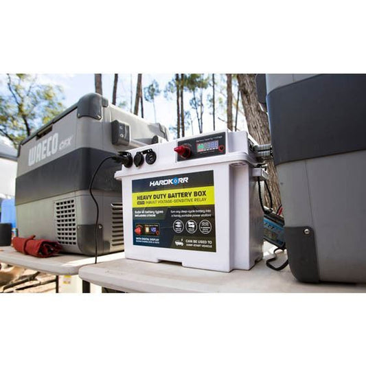 Hard Korr 135Ah LiFePO4 Battery with Heavy Duty Power Box – Bluetooth Monitoring