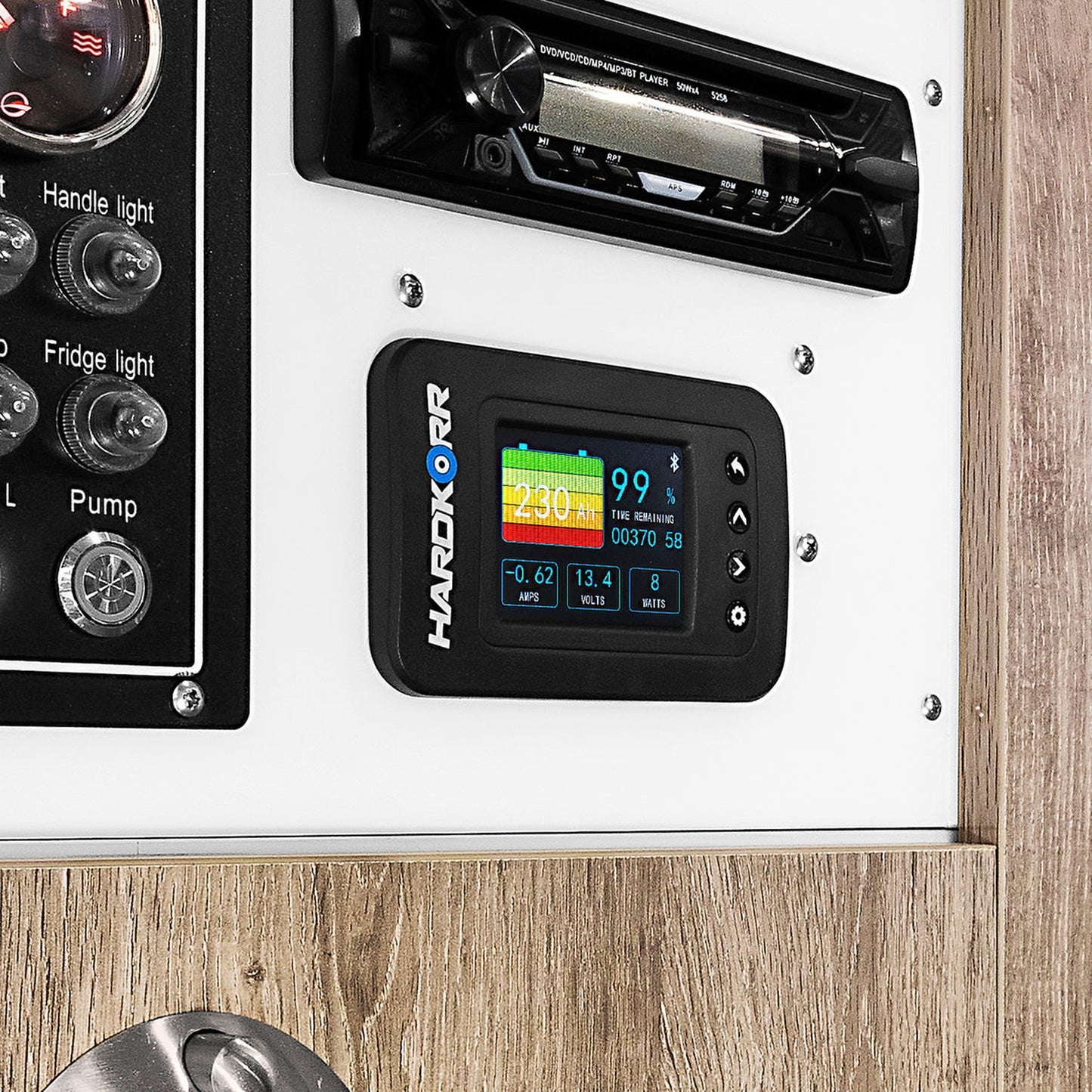 Hardkorr Bluetooth Battery Monitor with High-Precision 500A Shunt