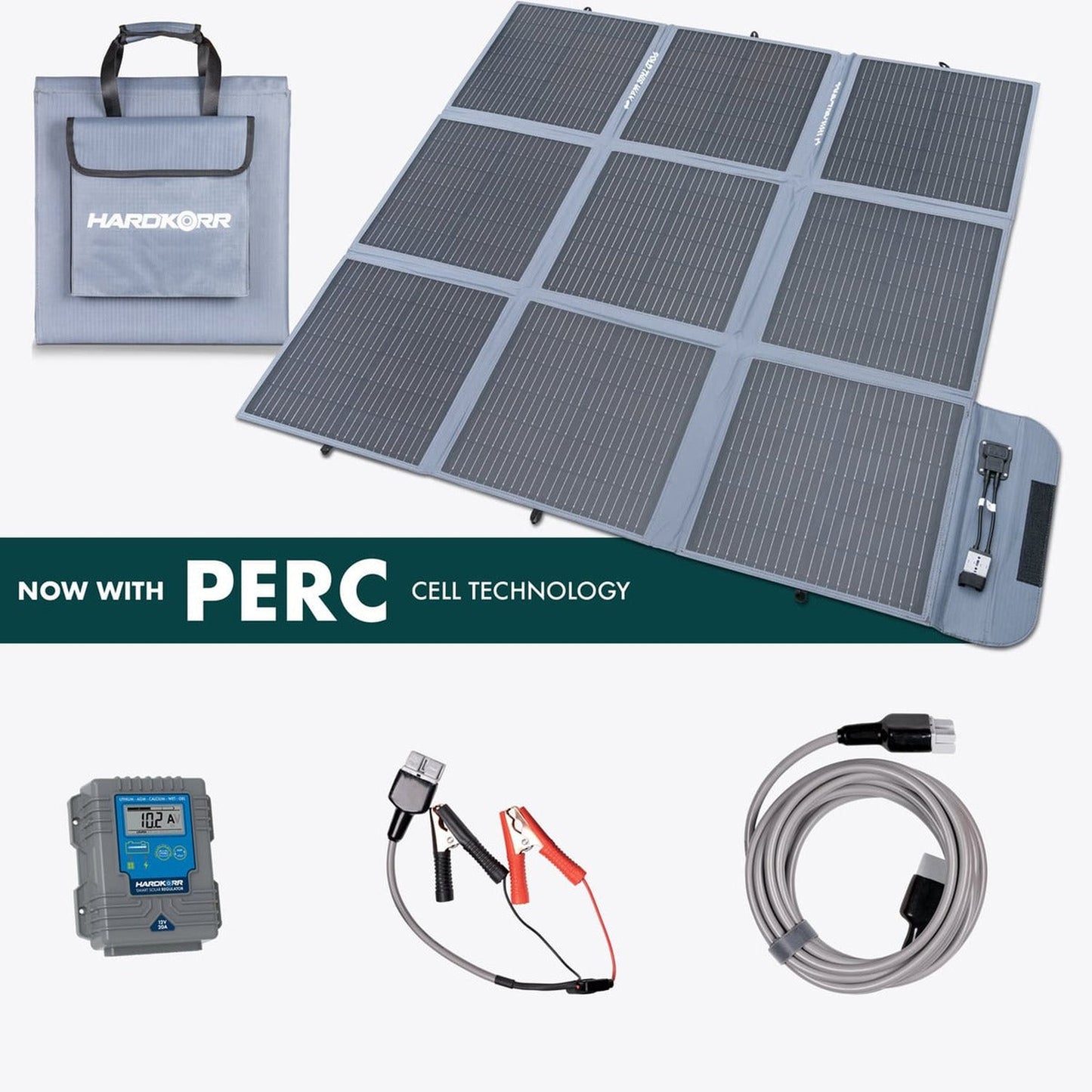 Hard Korr 250W Portable Solar Blanket W/20A Lithium Compatible Regulator