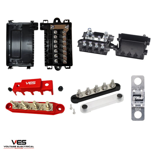 VES Heavy-Duty Fuse & Busbar Pack – 12V/24V (VESBUNDLE4)