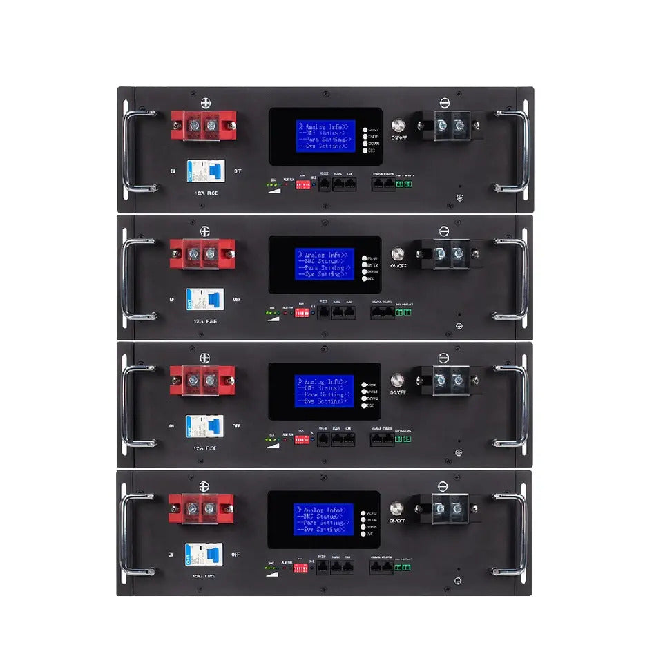 48V 100Ah LiFePO4 Battery, Nominal Voltage 51.2V