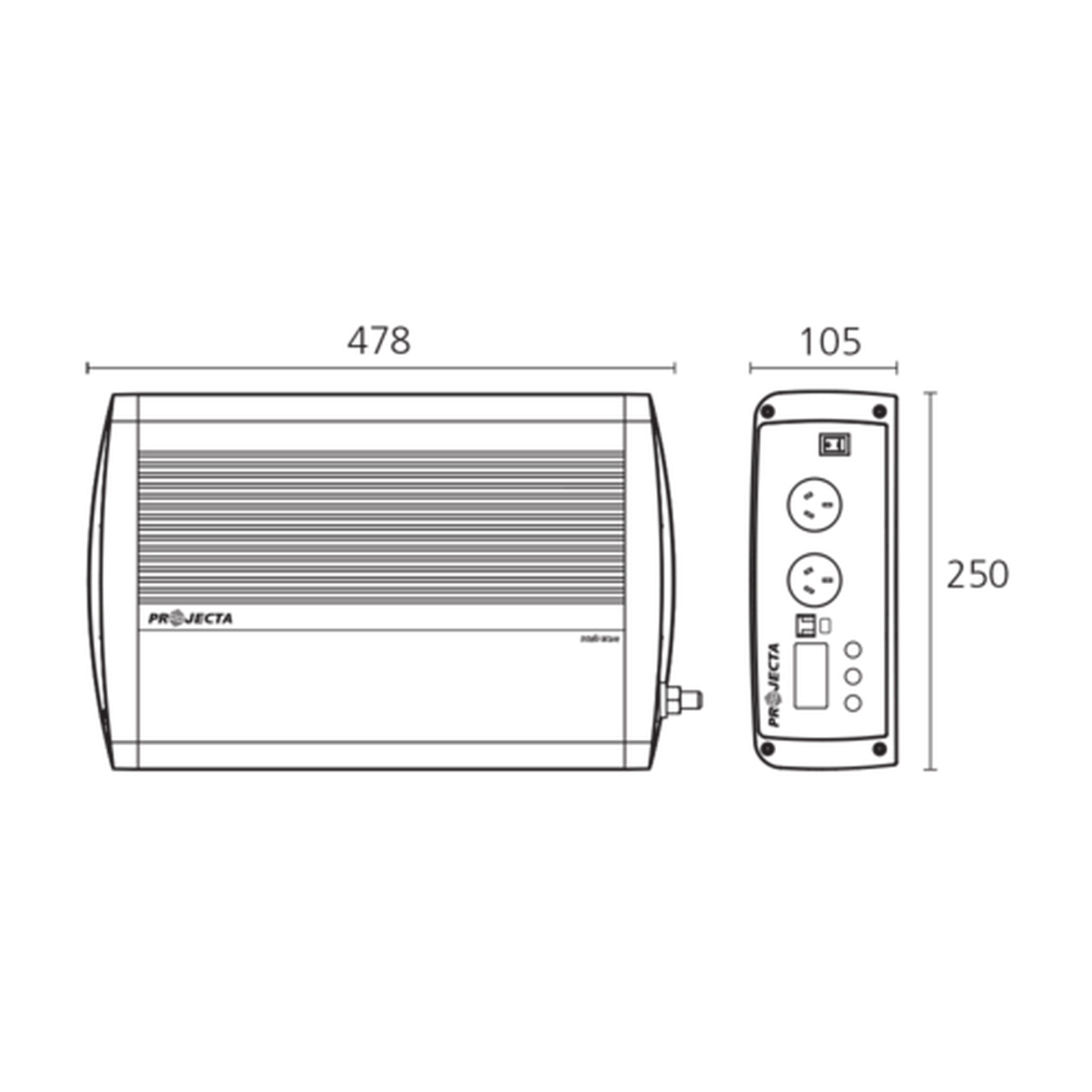 PROJECTA IP2000-24 - 24V 2000W INTELLI-WAVE PURE SINE WAVE INVERTER