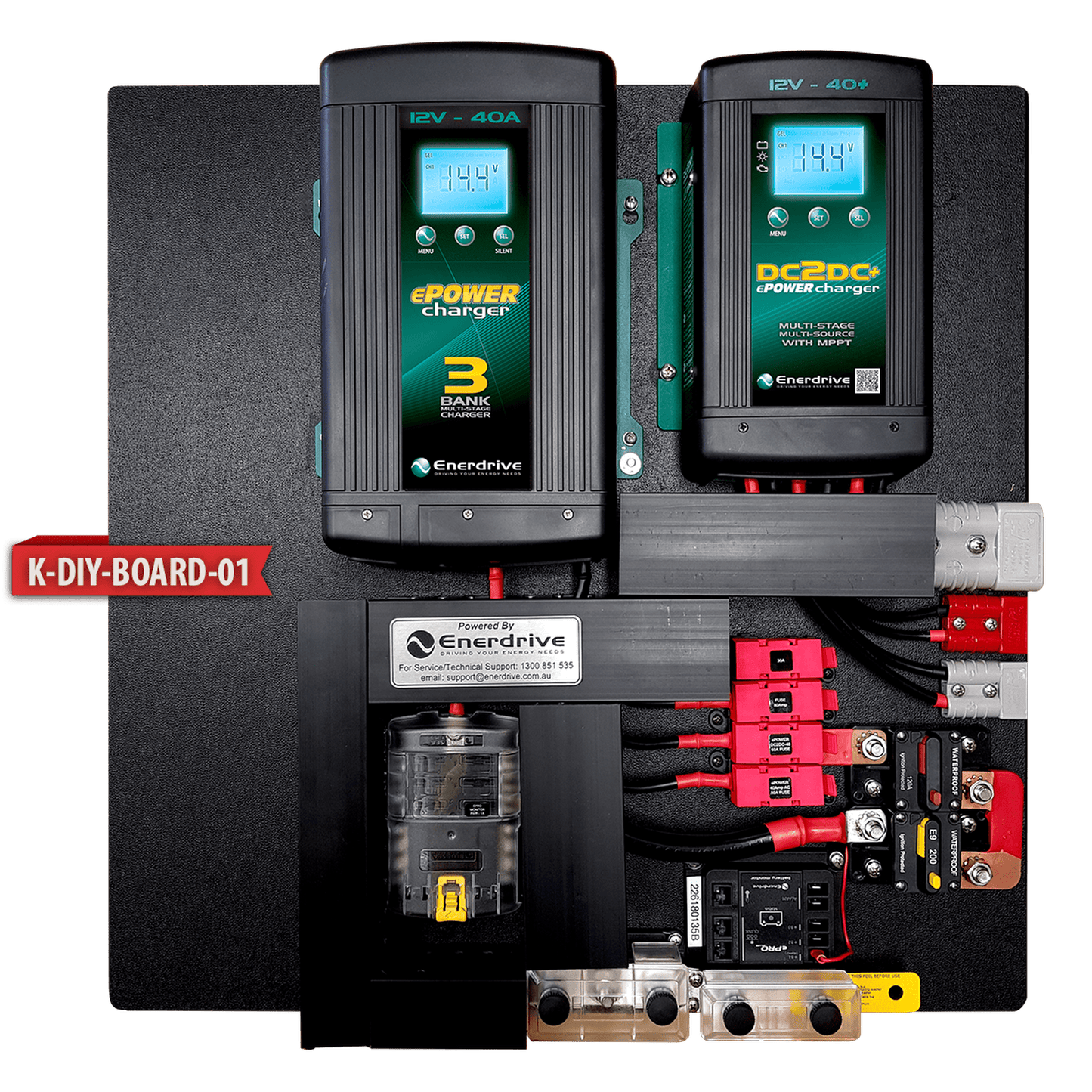 Enerdrive eSYSTEM-K 40A AC / DC with Simarine Battery Monitor & 45A MPPT
