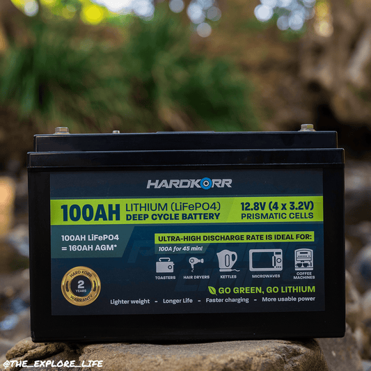 Hard Korr 100Ah Lithium Deep Cycle Battery with LCD Display