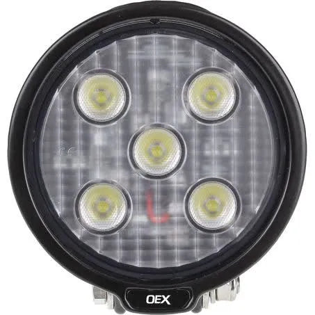 OEX WORK LIGHT ROUND 5 LED 12V24V CISPR25 RATED - LLX08201