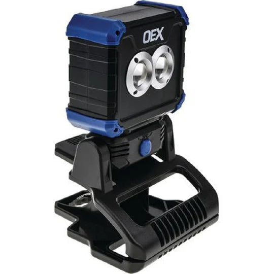 OEX 450 LUMEN RECHARGEABLE LED FLOOD LIGHT WITH CLAMP