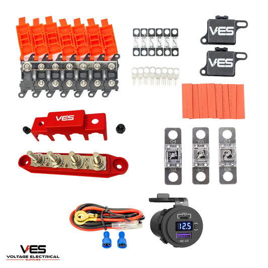VES Modular Fuse & Distribution Starter Kit – 12V/24V