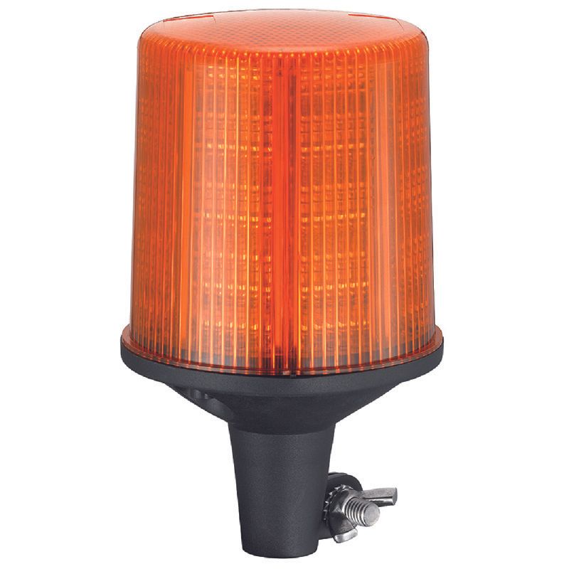 Roadvision LED Beacon Revolver 10-30V Amber DIN Pole Mount 28W Sim Rotating SAE Class 1