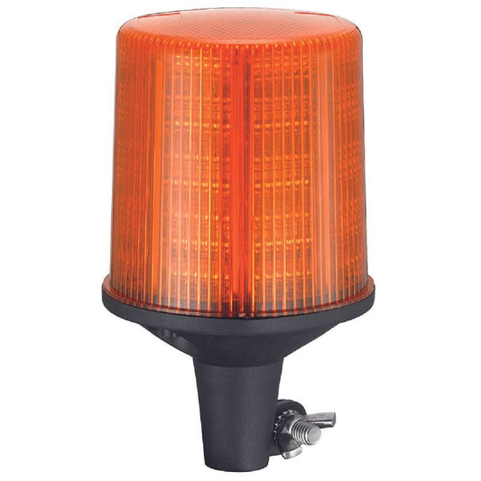 Roadvision LED Beacon Revolver 10-30V Amber DIN Pole Mount 28W Sim Rotating SAE Class 1