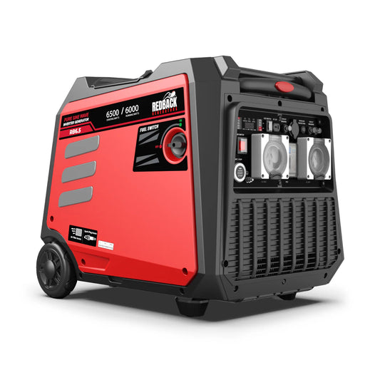 Redback RB6.5 Portable Inverter Generator 6500W 6.5KVA
