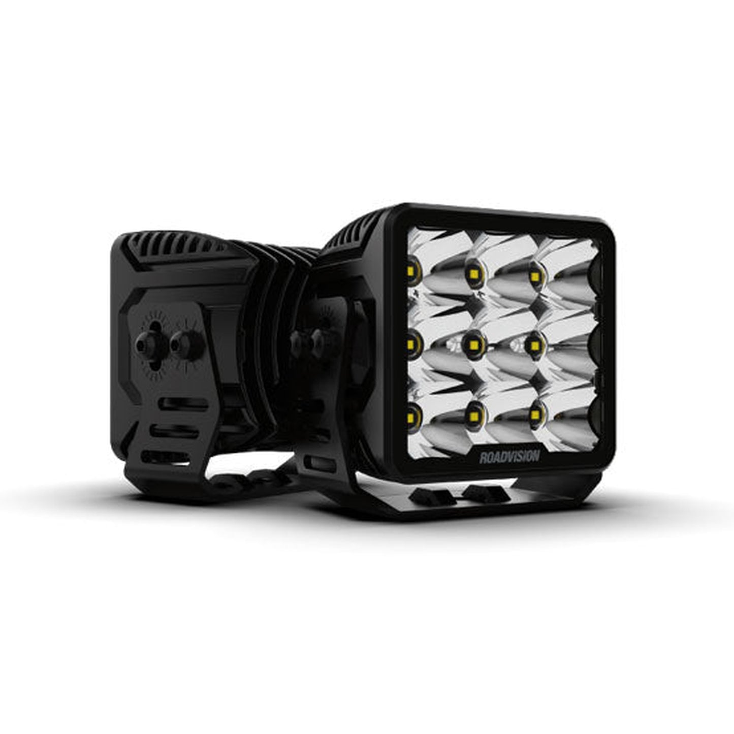 4 inch Paired Set SQUARE Series L.E.D. High Performance Driving Spot Lights ROADVISION