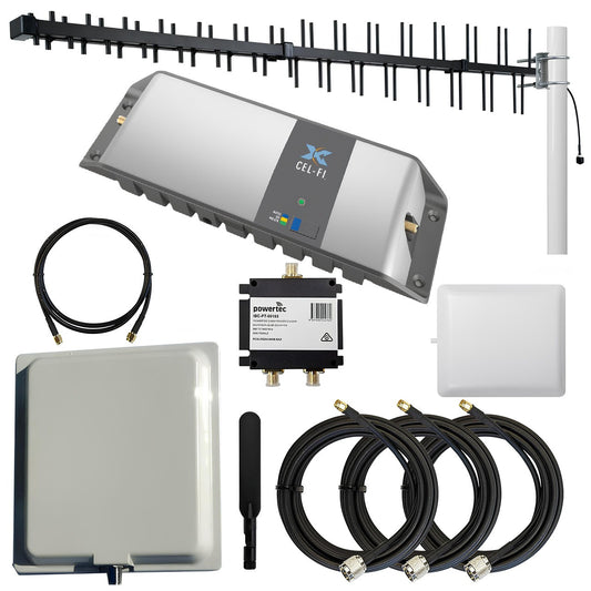 CEL-FI GO G31 Telstra Indoor/Outdoor Booster Pack with LPDA + Panel Antennas