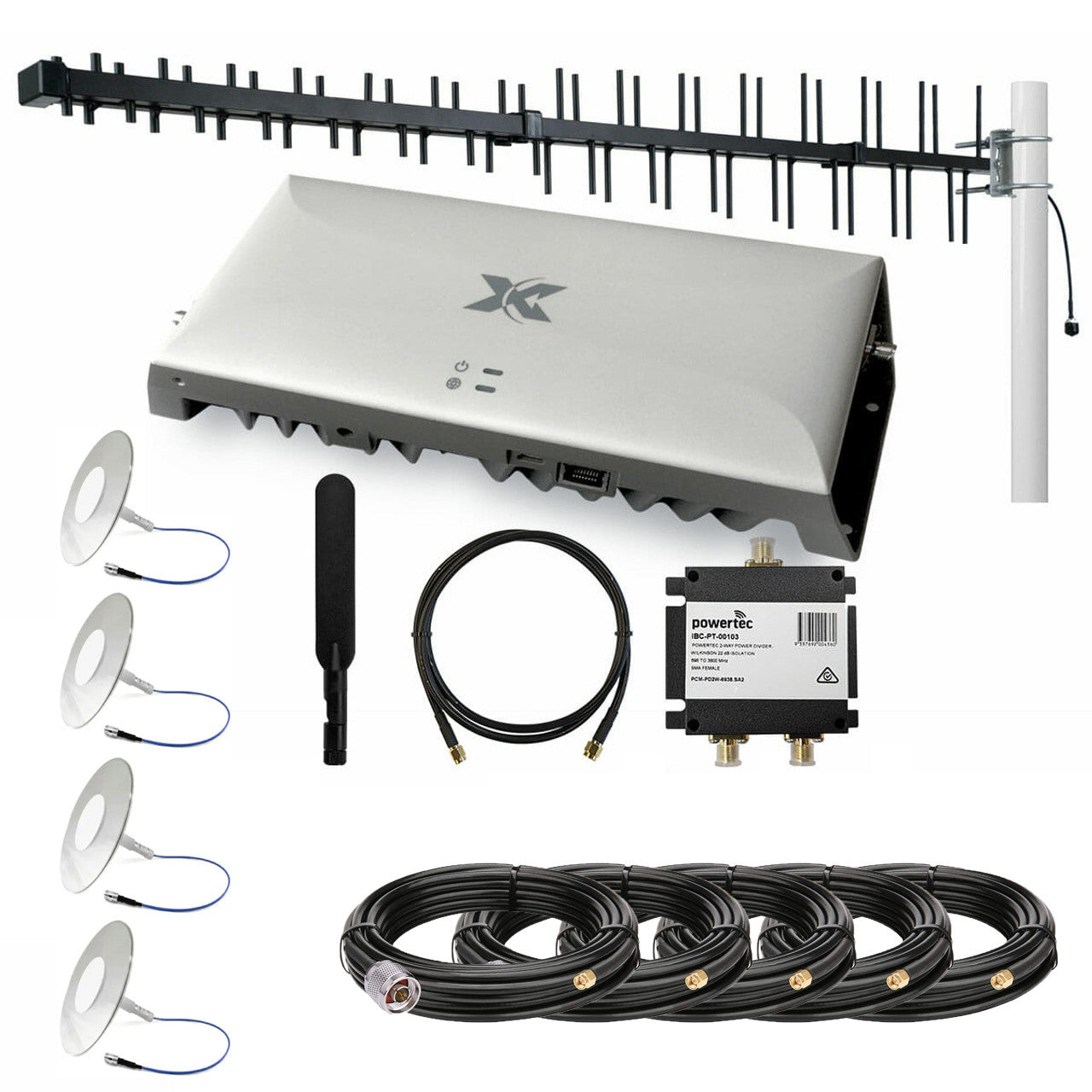 Nextivity CEL-FI GO G41 Pulse Ultrathin Clear Pack inc. Blackhawk LPDA - including 4 internal antennas