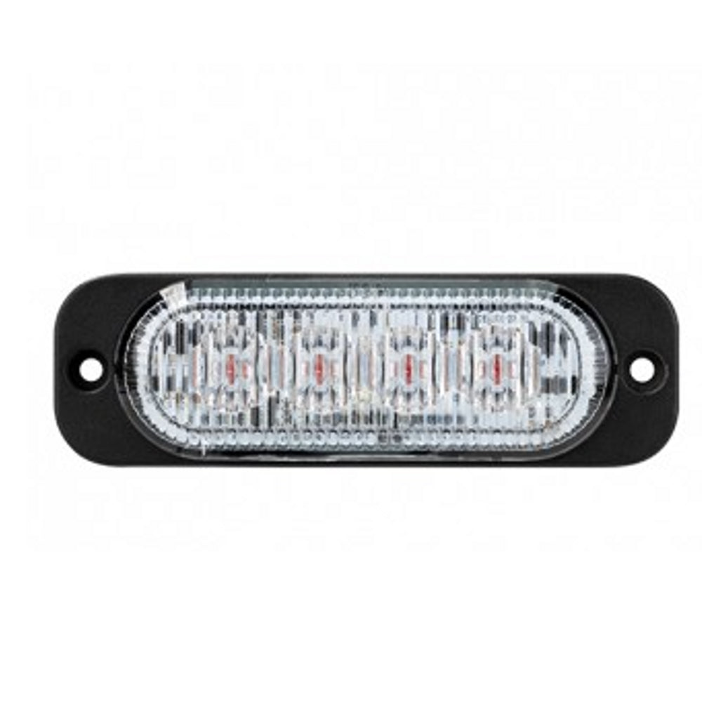 LED Strobe Module Amber 10-30V 12W 12 Flash Pattern Synchronizable SAE Class 1