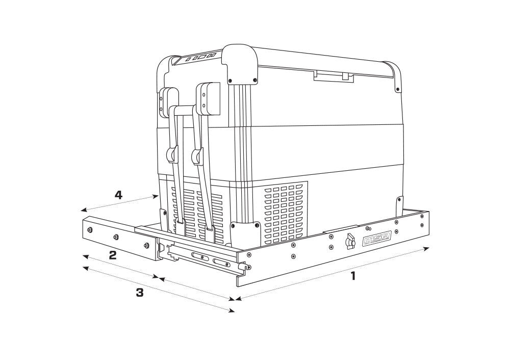 MSA 4x4 SL60SIDE Side Straight Slide