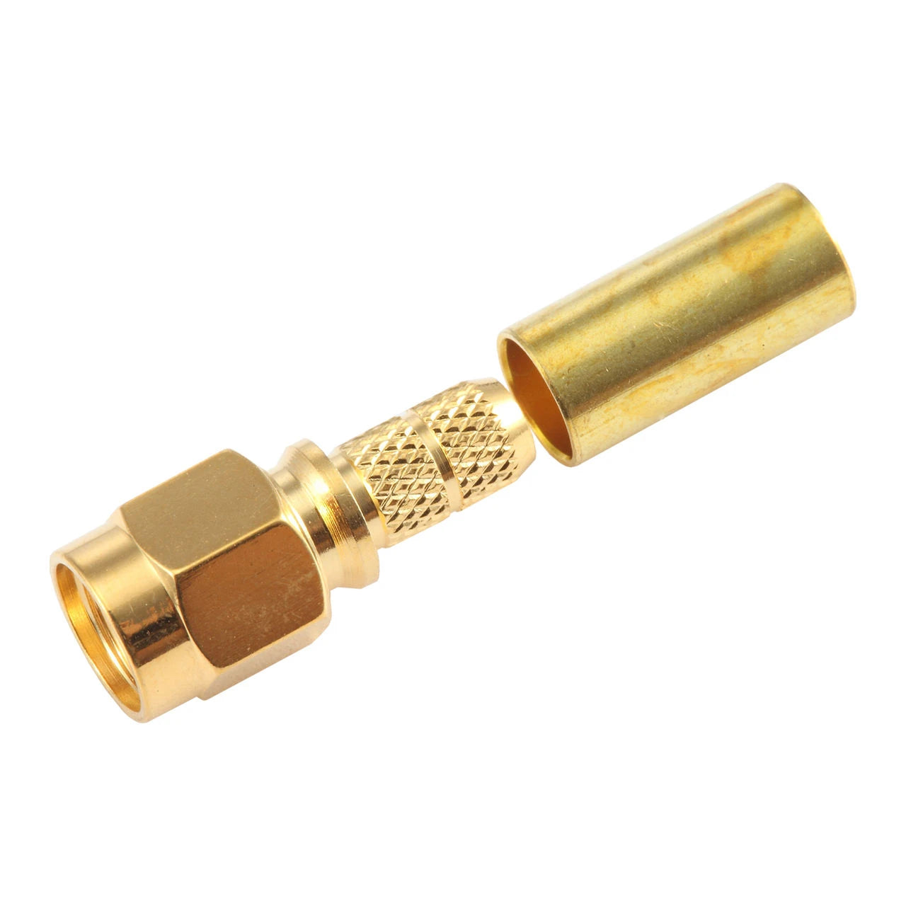 Powertec SMA Male Connector for L-400 Coaxial Cable