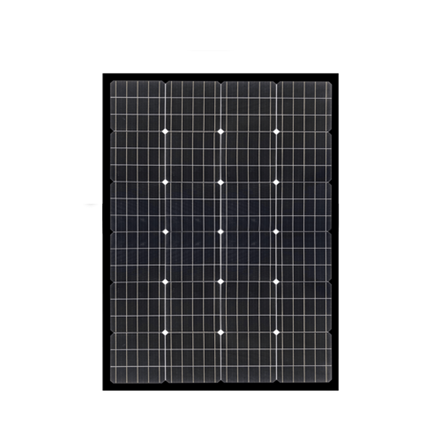 Enerdrive 150W Squat Mono Crystalline Fixed Solar Panel, Black