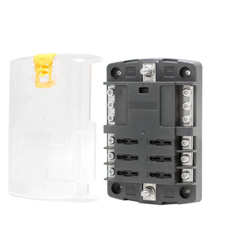 Fuse Panel 6 Fuse Positive Input and Negative Input (100AMP Combined Rated)