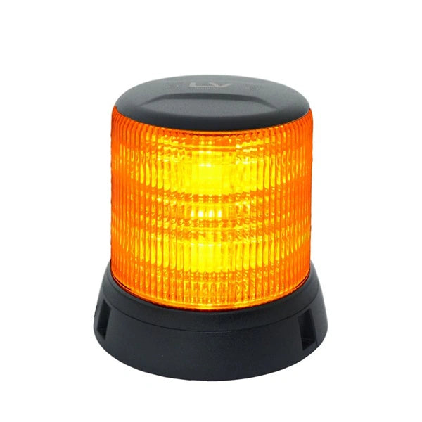 Low Voltage Class 1 Amber LED Beacon 3 Hole Flange Mount 10-30V 11 Patterns IP67K