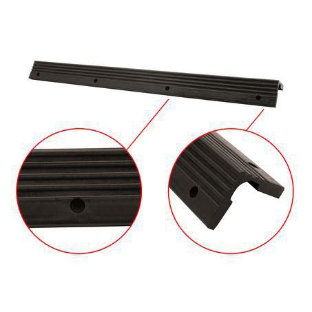 Rubber Pillar Safety Pad Black 1 Meter Long
