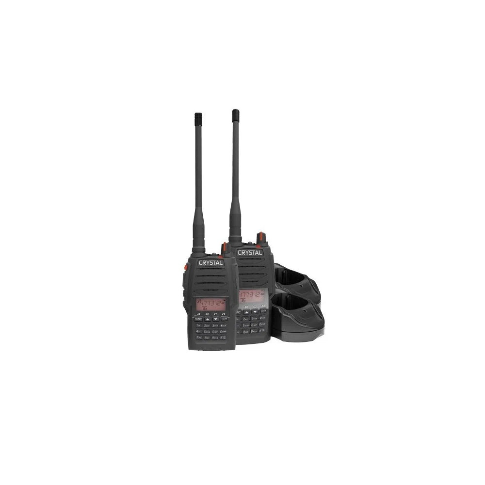 CRYSTAL DBH50RKT HANDHELD UHF RADIO TWIN PACK
