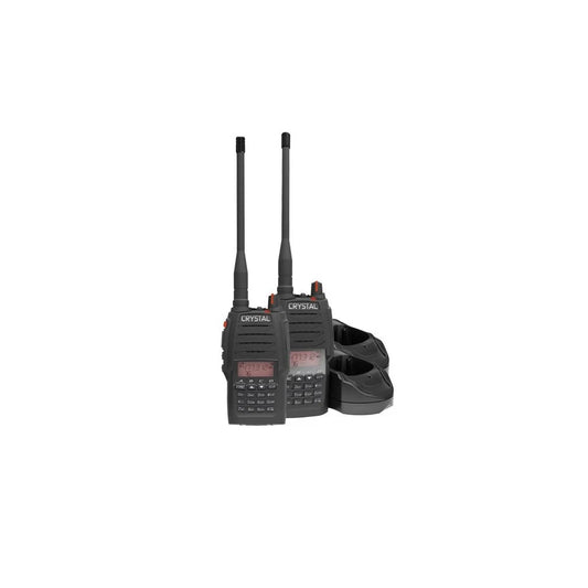 CRYSTAL DBH50RKT HANDHELD UHF RADIO TWIN PACK