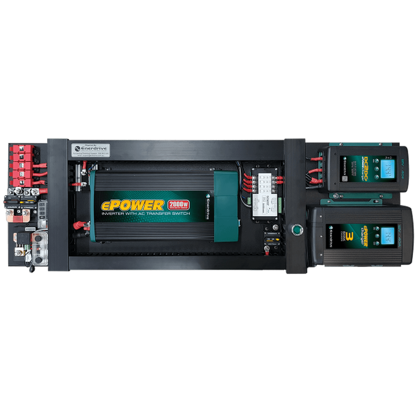 Enerdrive eSYSTEM-F 40A AC / DC, Simarine Monitor & 2000W Inverter (RCD/AC Transfer)
