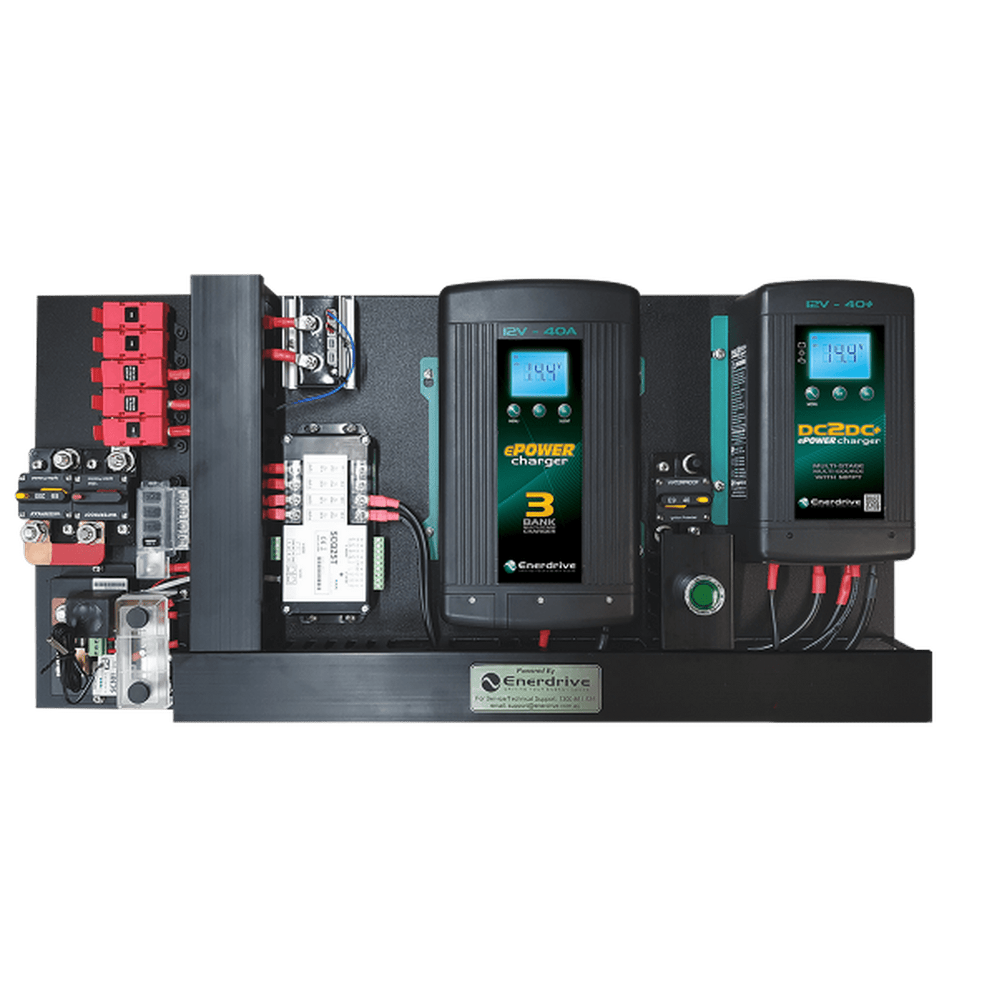 Enerdrive eSYSTEM-G 40A AC / DC, Simarine Battery Monitor