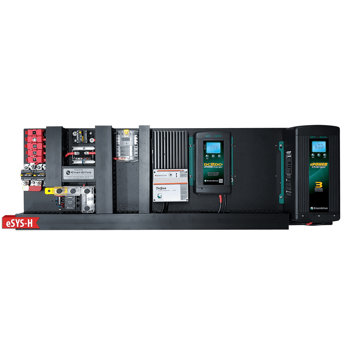 Enerdrive eSYSTEM-K 40A AC / DC with Simarine Battery Monitor & 45A MPPT