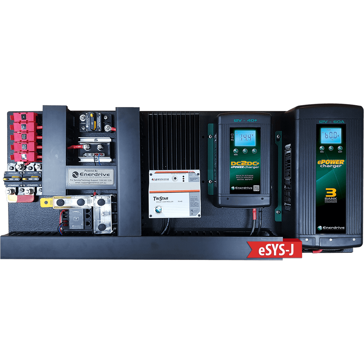 Enerdrive eSYSTEM-K 40A AC / DC with Simarine Battery Monitor & 45A MPPT