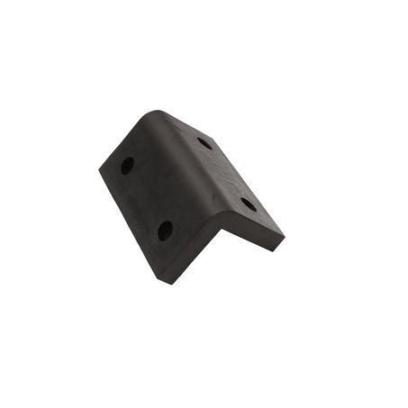 Rubber Corner Safety Pads Black 17cm Long