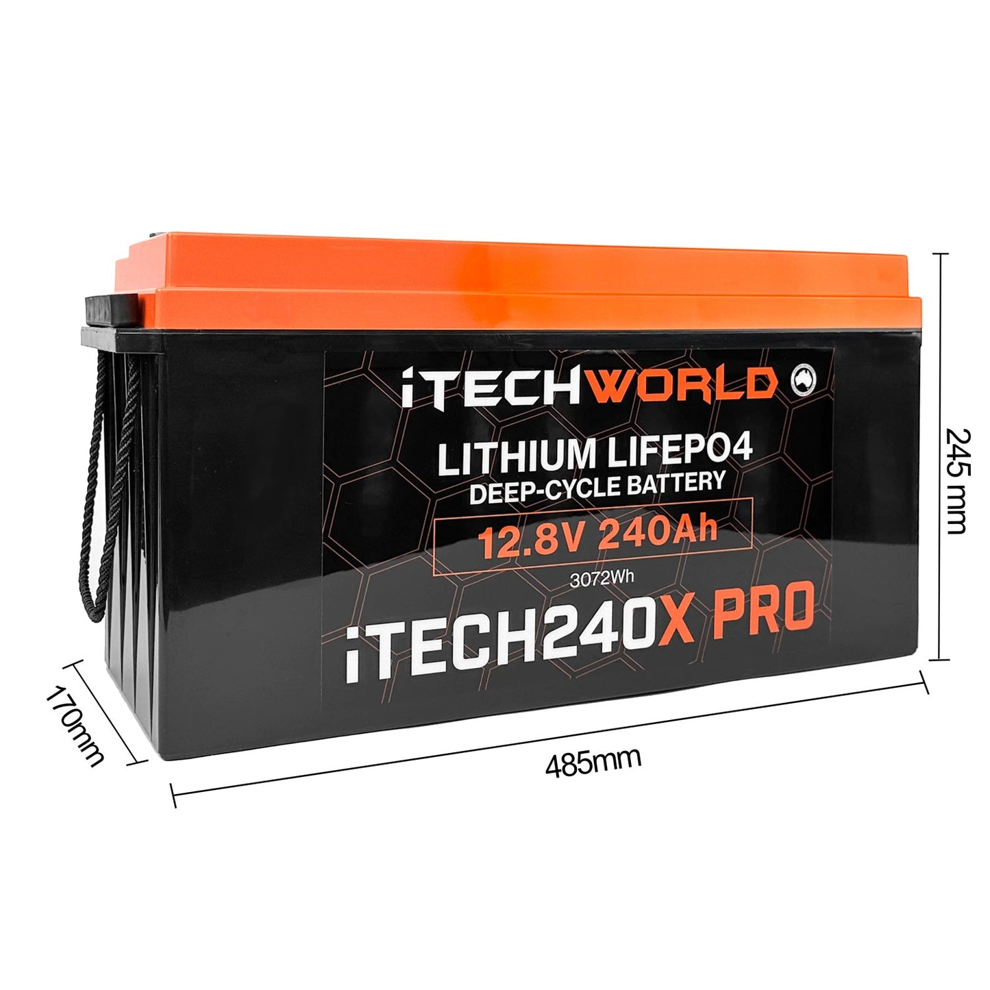 iTECH240X PRO Lithium Deep Cycle Battery with LiFePO4 240Ah