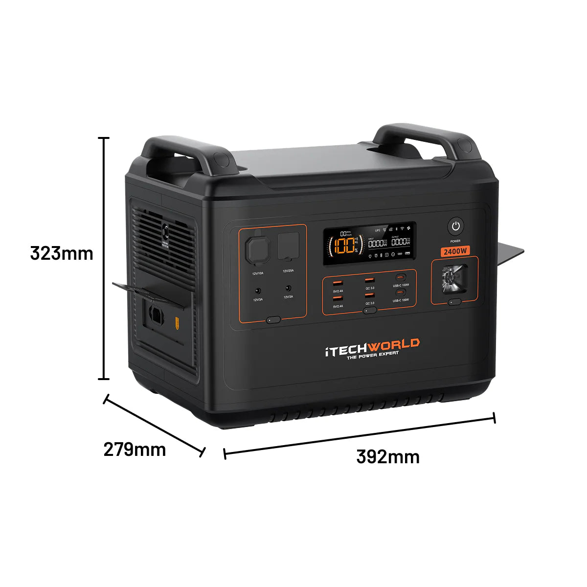 iTechworld PS2000 Portable Lithium Power Station with Bluetooth 2400W 170Ah