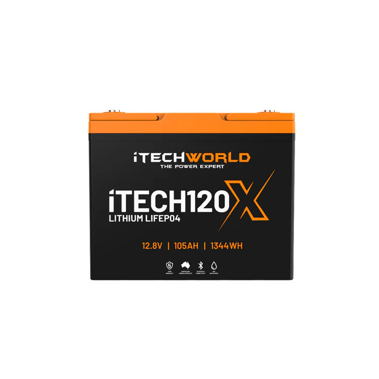 iTECH120X Deep Cycle Lithium Battery LiFePO4 105Ah