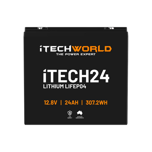 iTechworld iTECH24 Deep Cycle Lithium Battery LiFePO4 24Ah