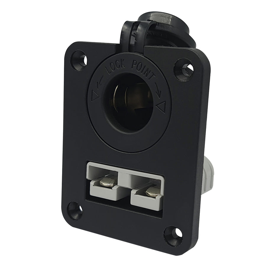 Mean Mother 50A Anderson style and 12V socket flush mount panel MMAPP03