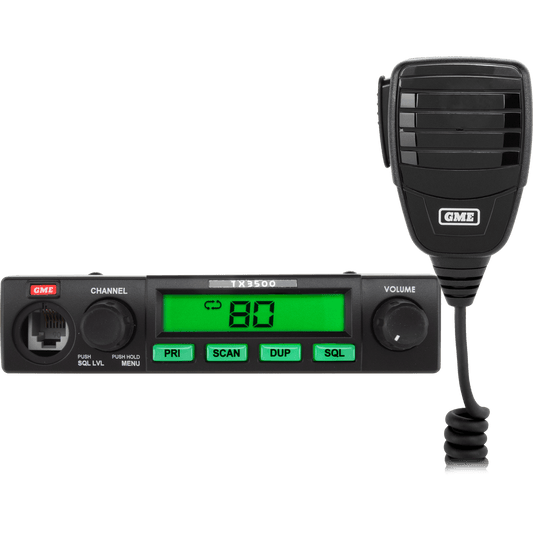 GME TX3500S UHF Radio with DSP & LCD – Includes Mic & Mount