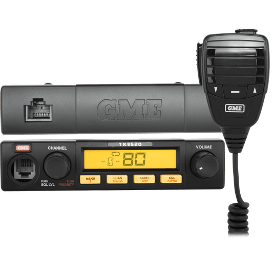 GME TX3520S 5 Watt Remote Head UHF CB Radio with ScanSuite™