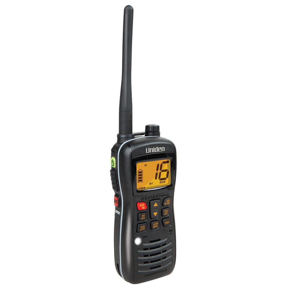 Uniden MHS127 5W Watt Handheld VHF Marine Waterproof Floating Radio