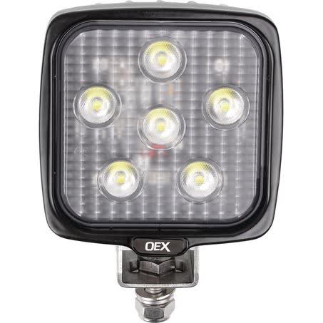 OEX LLX08204 LED Work Lamp – 6x Cree LEDs – Heavy-Duty, CISPR25 Compliant