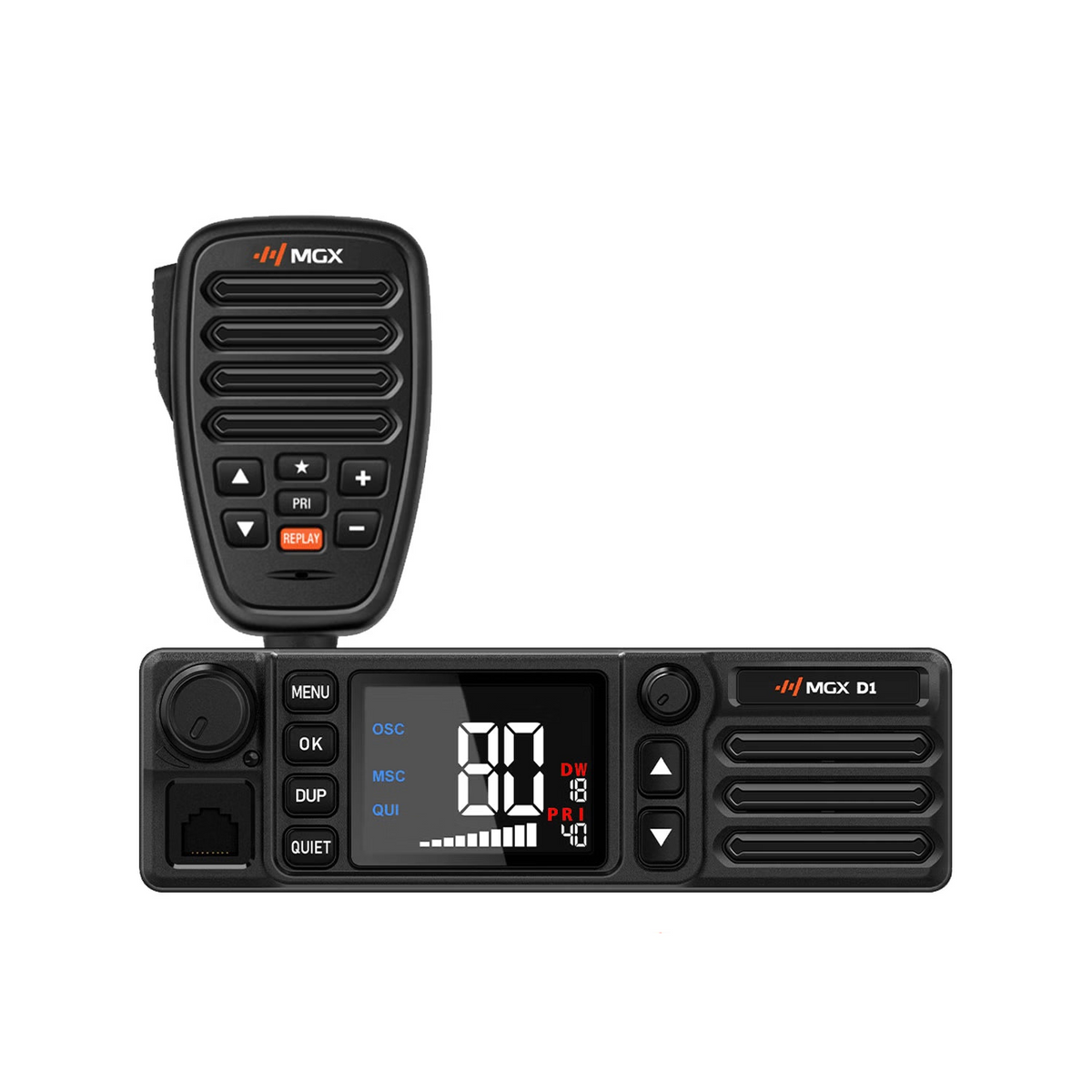 MGX D1 1-DIN 12/24V UHF LMR/CB Hybrid In-Vehicle Radio