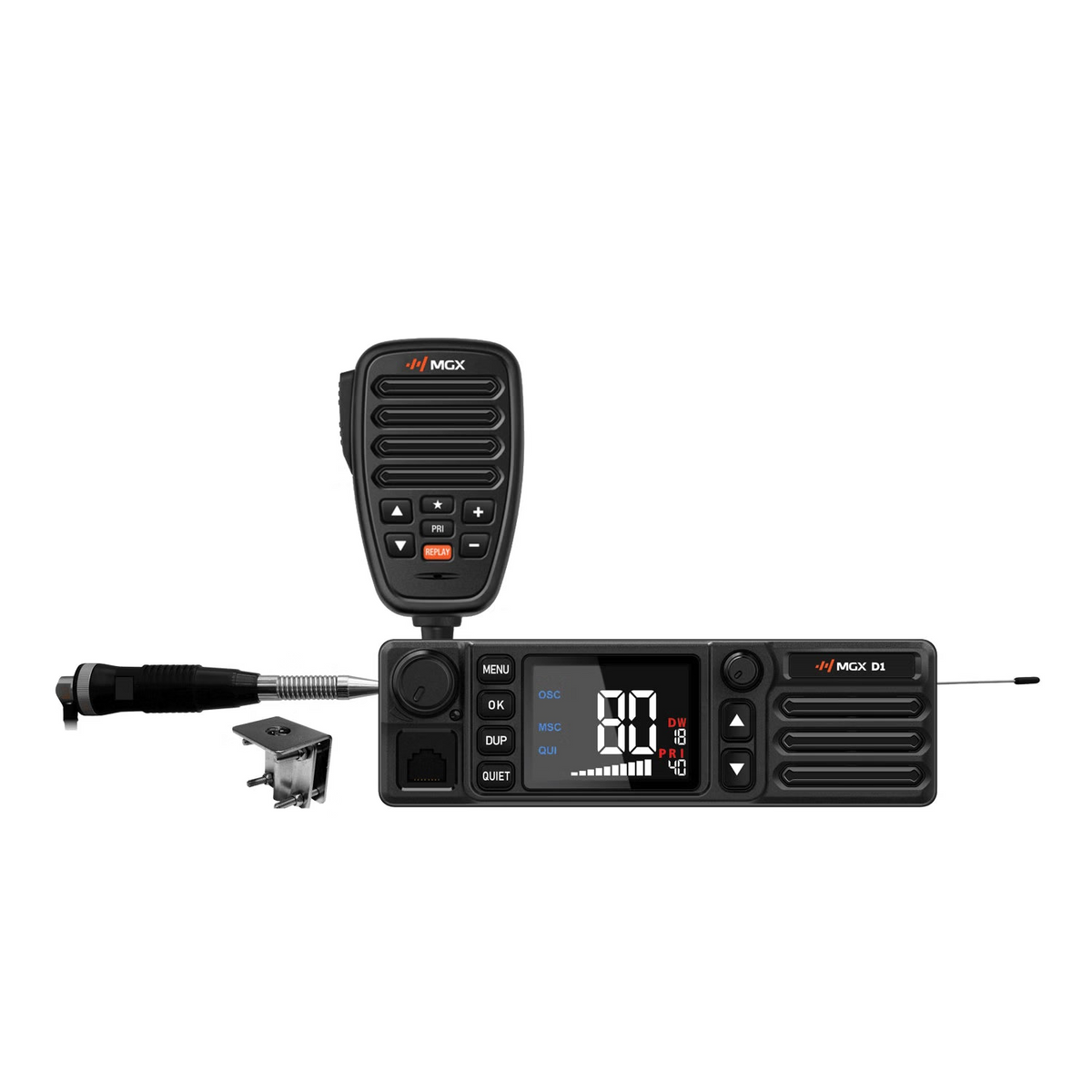MGX D1 PROMO PACK 1-DIN 12/24V UHF LMR/CB HYBRID IN-VEHICLE RADIO